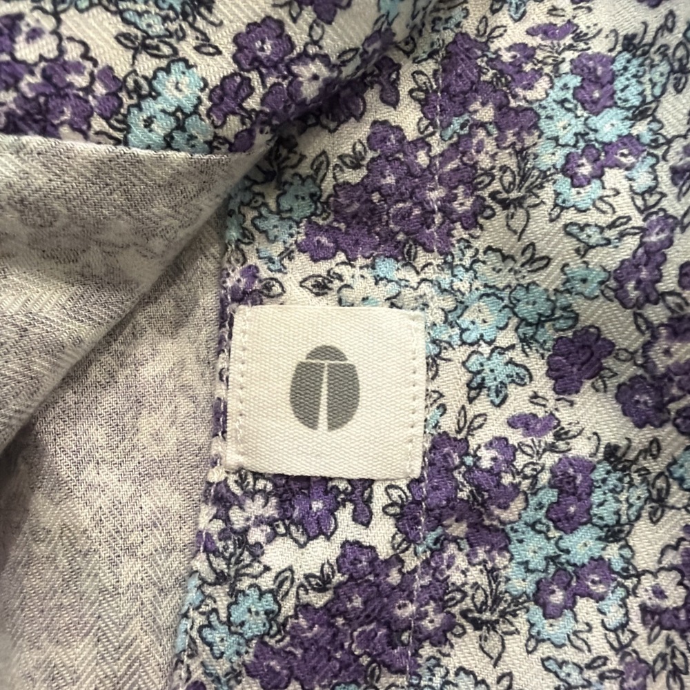 Grayson Clothiers Golfwear Women's Blue & Purple Floral Button-Up Hero Blouse 01 View 6